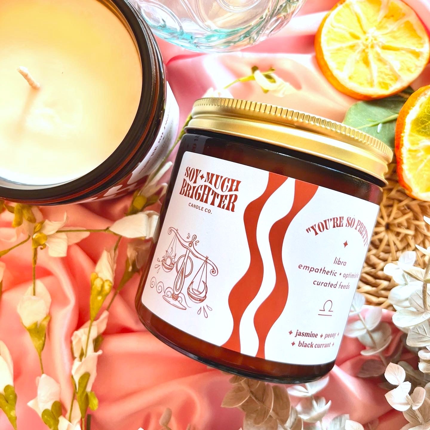 Libra Zodiac Soy Candle