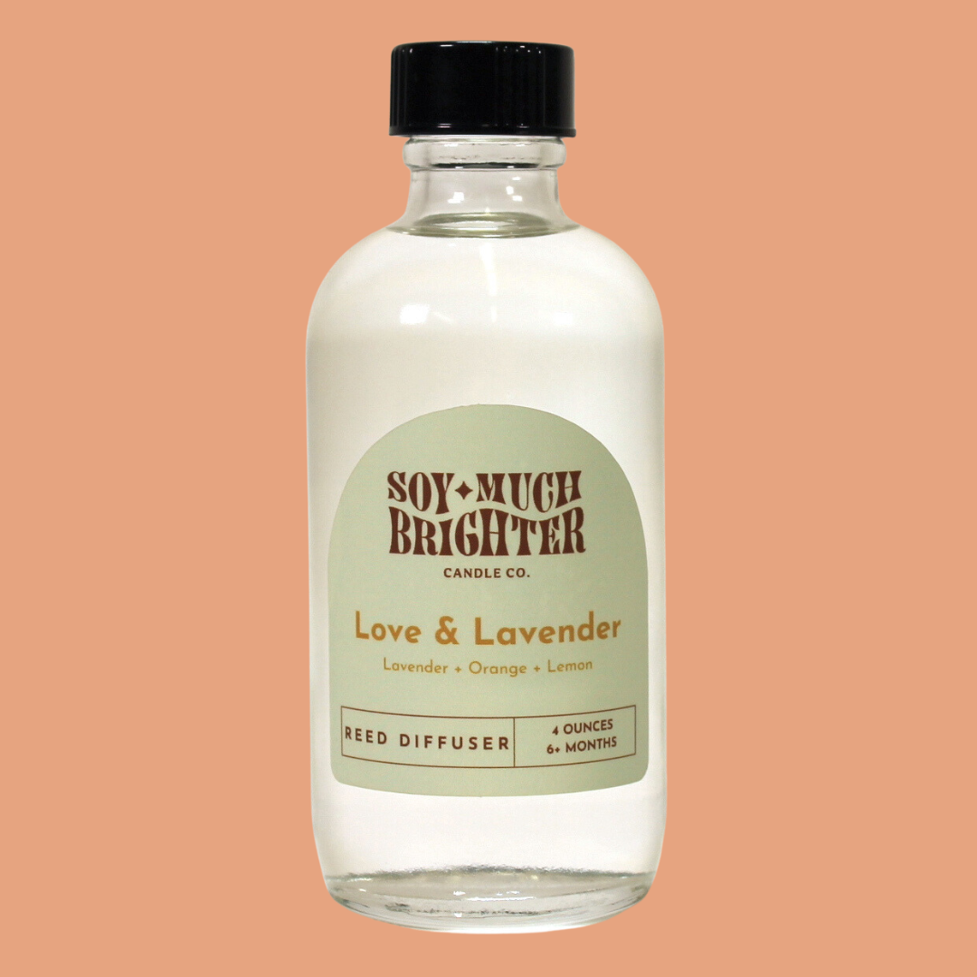 Lavender Scented Reed Diffusers by Soy Much Brighter