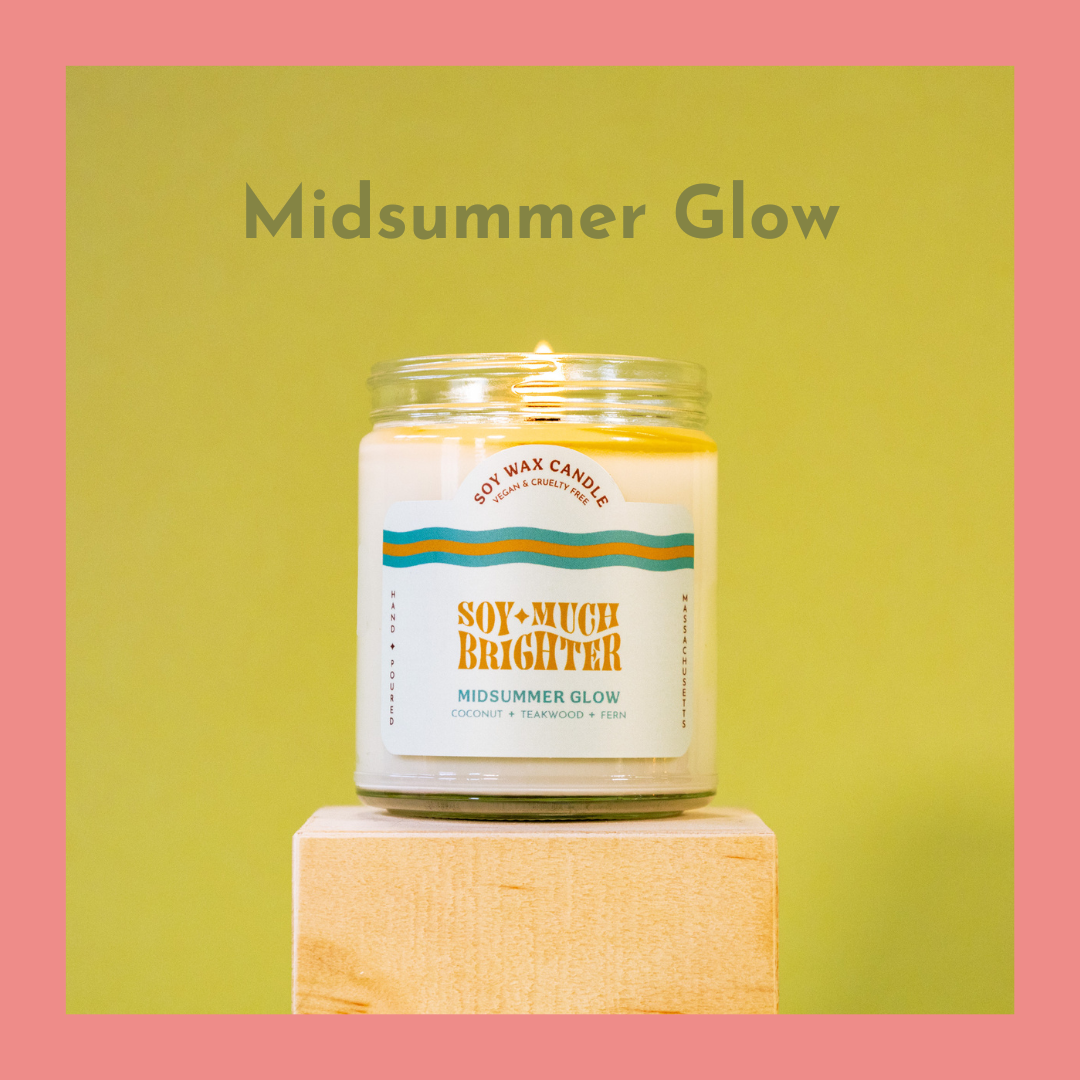 Summer soy candles with coconut
