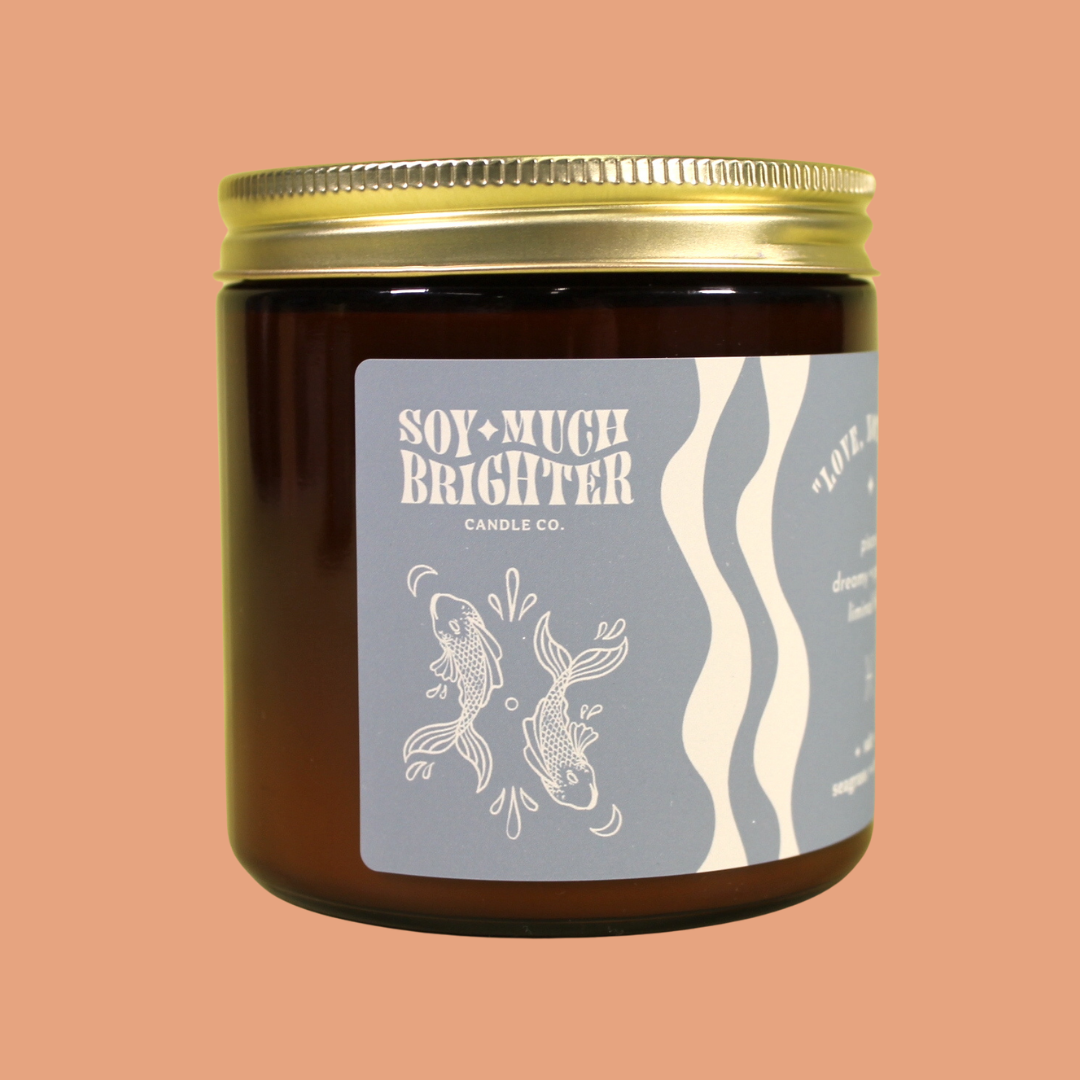 Pisces Zodiac Soy Candle