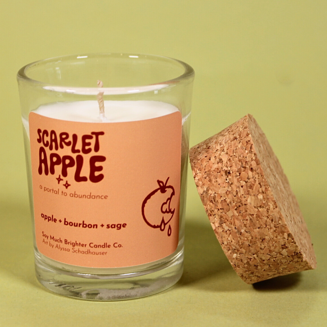 Scarlet Apple: a portal to abundance // The Portal Collection // 2oz votive