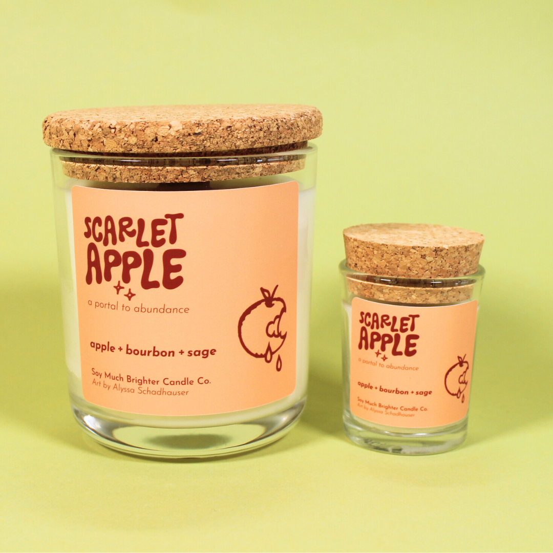 Scarlet Apple: a portal to abundance // The Portal Collection // 2oz votive
