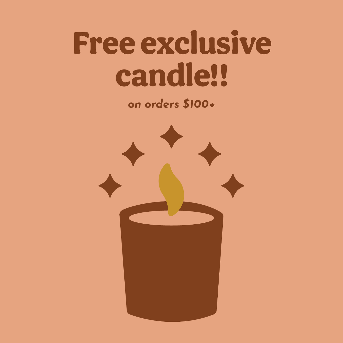 Exclusive Limited Small Business Weekend candle! // Free on orders over $100