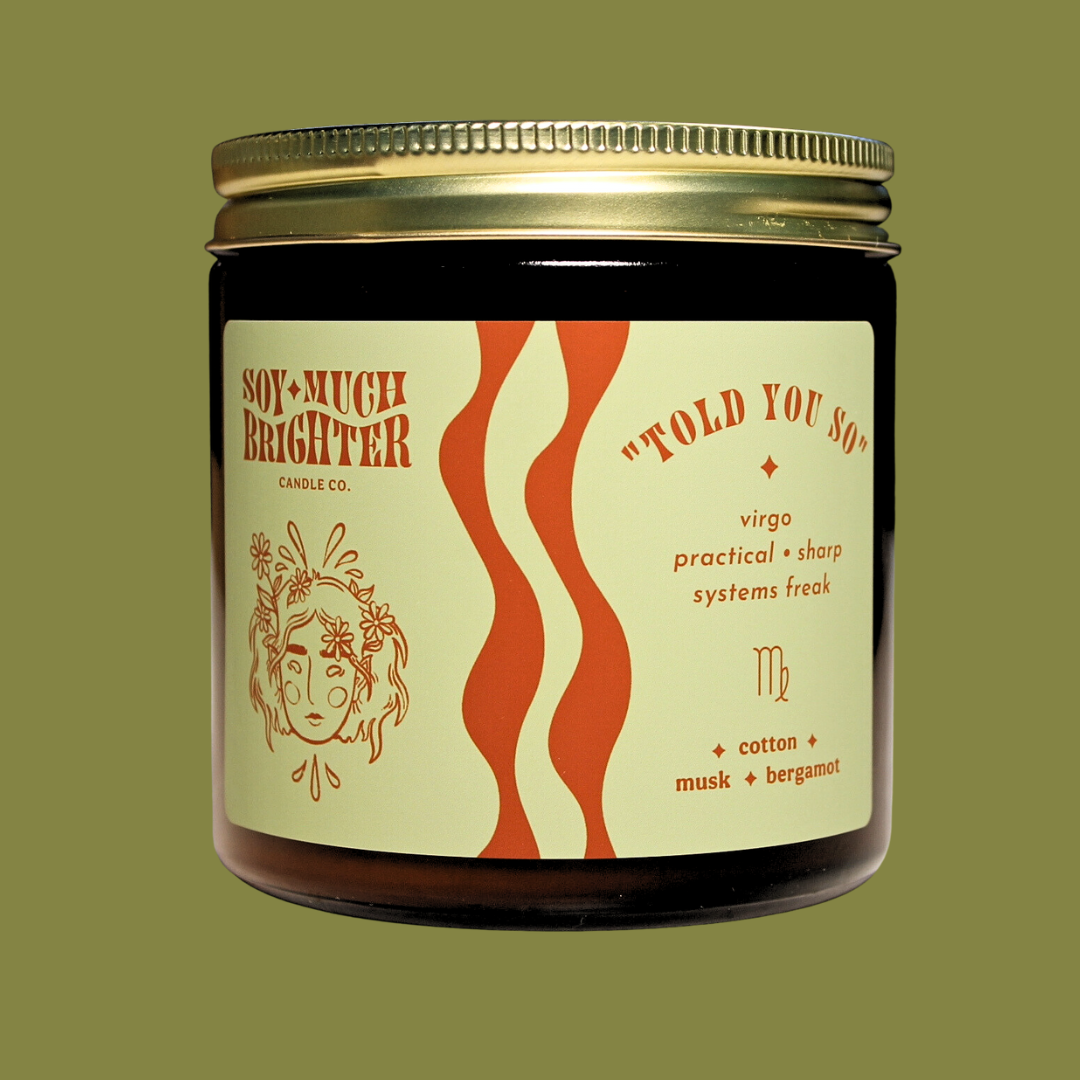 Virgo Zodiac Soy Candle